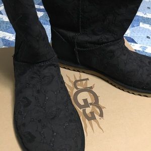 Rare UGG Lo Pro Classic Tall Eyelet Fabric Upper